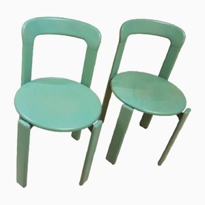 Green Dining Chairs by Bruno Rey for Kusch & Co, 1970s, Set of 2