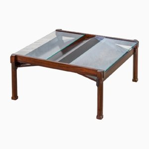 Dione Coffee Table in Wood & Glass by Ico & Luisa Parisi for Stildomus, 1959