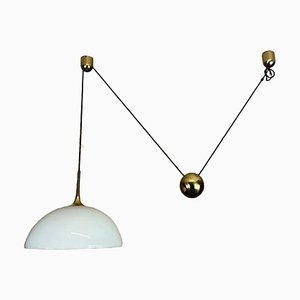 Brass Ceiling Lamp by Florian Schulz, 1970s