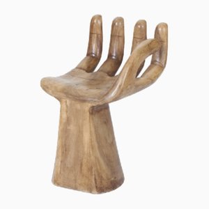 Silla Hand de madera, años 80