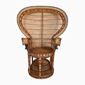 Emmanuelle Peacock Cane Chair