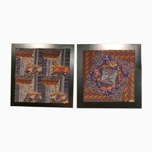 Tapestries on Wooden Frame from Missoni, Italy, 1980s, Set of 2
