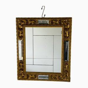 Specchio vintage dorato, anni '50
