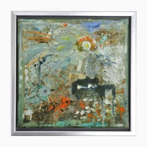 Mette Birckner, Abstraktes Impressionismus Gemälde, A Fairytale with Birds (5), 2009, Öl auf Leinwand, Gerahmt