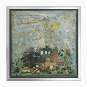 Mette Birckner, Abstract Impressionism Painting, A Fairytale with Birds (1), 2009, Oil on Canvas, Framed