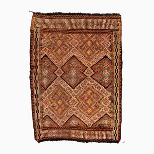 Small Vintage Turkish Wool Kilim Rug