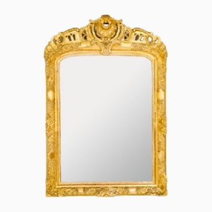 Espejo francés de madera dorada