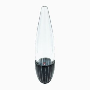 Glass Vase by Matz Borgström for Orrefors Gallery, Sweden, 1988