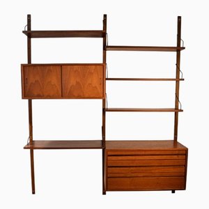 Vintage Wall Unit System in Teak by Poul Cadovius for Cado