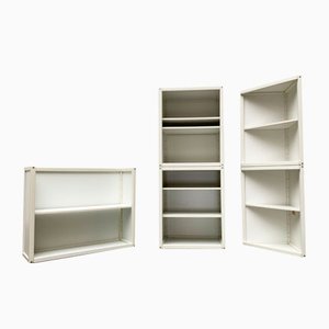 Postmodern Profilsystem Cabinets and Shelf by Elmar Flötotto for Flötotto, Germany, 1980s, Set of 5