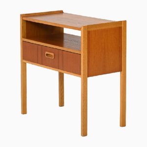 Bedside Table with Drawer, 1950s