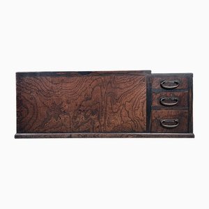 Keyaki Hibachi japonés con tres cajones