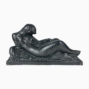 Frano Kršinić, Liegender weiblicher Akt um, años 20, Escultura de bronce