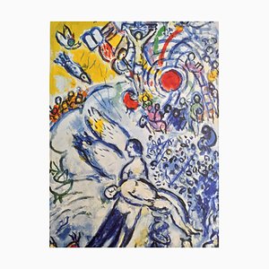 Marc Chagall, Création de l'Homme, Lithographie, 1986