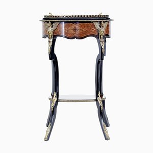 19th Century French Ebonised and Walnut Jardinere Stand, 1890s