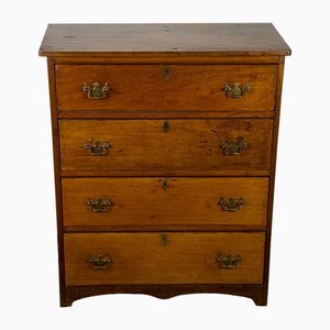 Small English Commode with Four Drawers in Mahogany, 1800s