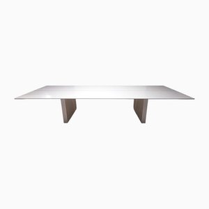Italian White Lacquered Wood Study Room Table, 1990