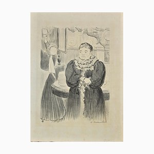 Hermann Paul, Portrait of Grandmother, 1918, Lithograph