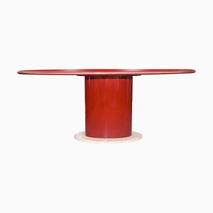 Red Marble Table by Cini Boeri, Italy, 1980s