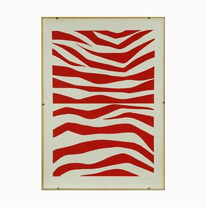 Umberto Maria Casotti, Composición abstracta, años 70, Serigrafía, Enmarcado