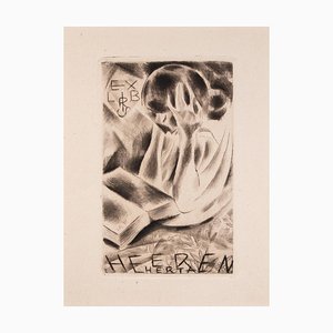 Michel Fingesten, Ex Libris Heeren Herta, Gravure à l'Eau-Forte, 1936