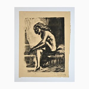 Louis-Albert Demangeon, Nude, Monotype, Mid 20th Century