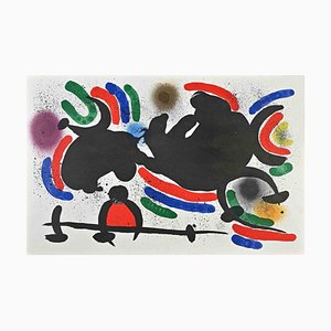 Joan Miró, Composition Abstraite, Lithographie, Milieu du 20ème Siècle