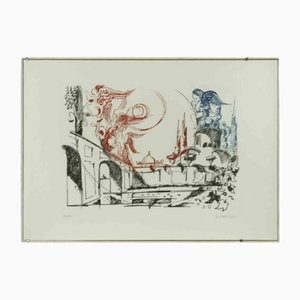 Felice Ludovisi, The Angels, 1980s, Lithograph