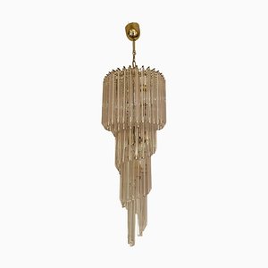 Mid-Century Prism Chandelier attributed to Paolo Venini, 1970s