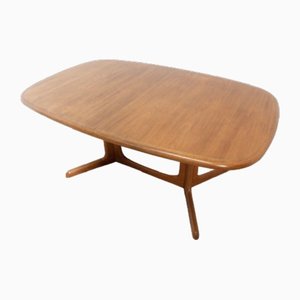 Mid-Century Extendable Dining Table in Teak by Niels Moller