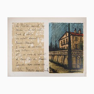 Bernard Buffet, Our House in St Tropez, Original Lithograph (Mourlot)