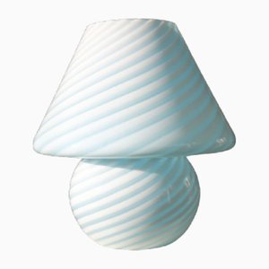 Murano Swirl Glass Mushroom Lamp, 1970s