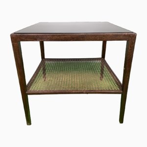 Mid-Century Side Table with Black Marble Gass Top, 1960s