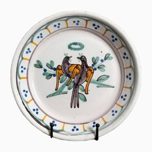 Antique Wedding Plate from Angouleme Faience