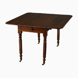 Table Victorienne Pembroke en Acajou