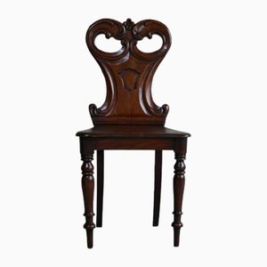 Viktorianischer Single Hall Stuhl aus Mahagoni