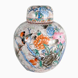 Antique Chinese Lid Pot, 1890s