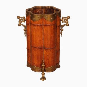 Umbrella Stand in Bamboo and Bronze, 19th Century