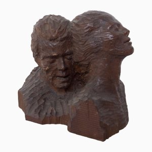 After Pinuccio, Sciola Two Lovers, 1960s, Wood