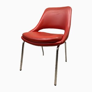 Chaises de Jeu Vintage en Rouge, Set de 4