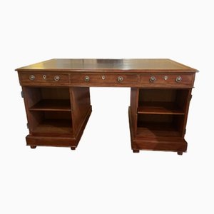 Mahagoni Partner Schreibtisch von Maple & Co., 19. Jh