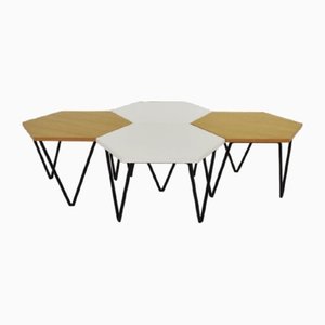 Hexagonal Coffee Tables by Gio Ponti for Isa Bergamo, 1955, Set of 4