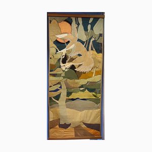 Silk Tapestry with Bird Motif 1930s