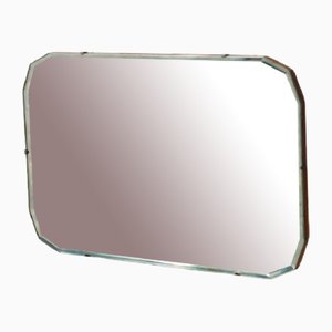 Großer rechteckiger abgeschrägter Spiegel, 1950er