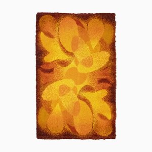 Orangefarbener abstrakter Teppich von Desso, 1970er