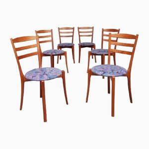 Late Mid-Century Teak Dining Chairs, Denmark, Set 6