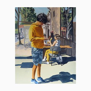 Karine Bartoli, Haight Ashbury, 2022, Huile sur Lin