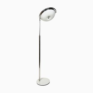 Mid-Century Adjustable Floor Lamp in Chrome & Acrylic Glass attributed to Reggiani, Italy, 1970s