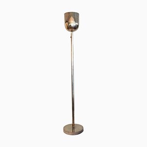 Art Deco Silver Plated Floor Lamp, 1930s