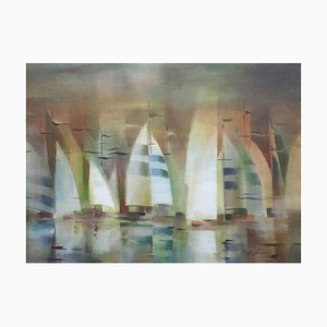 Zigmunds Snore, Regatta, 2019, Aquarell auf Papier